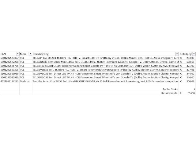 Pallet televisies retourgoederen - 7 items - afbeelding 7 van  9