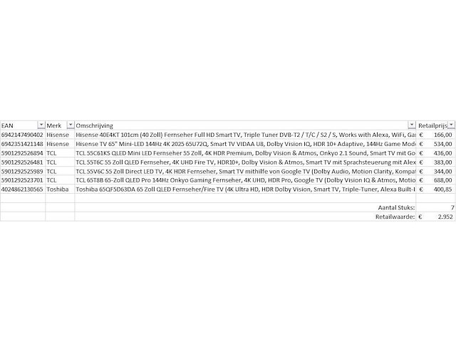 Pallet televisies retourgoederen - 7 items - afbeelding 6 van  8