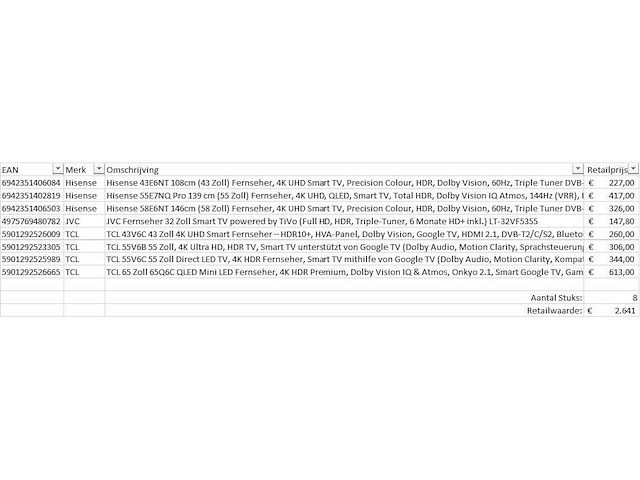 Pallet televisies retourgoederen - 8 items - afbeelding 5 van  7