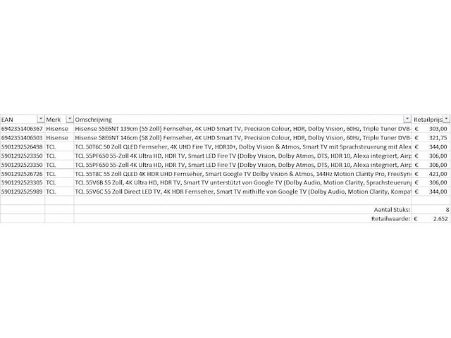 Pallet televisies retourgoederen - 8 items - afbeelding 7 van  9
