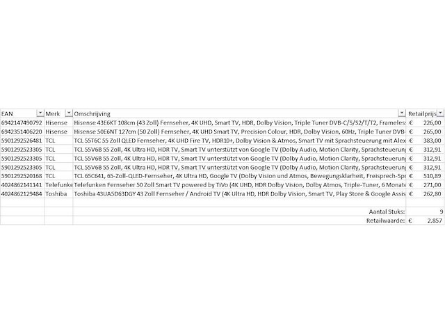 Pallet televisies retourgoederen - 9 items - afbeelding 5 van  7