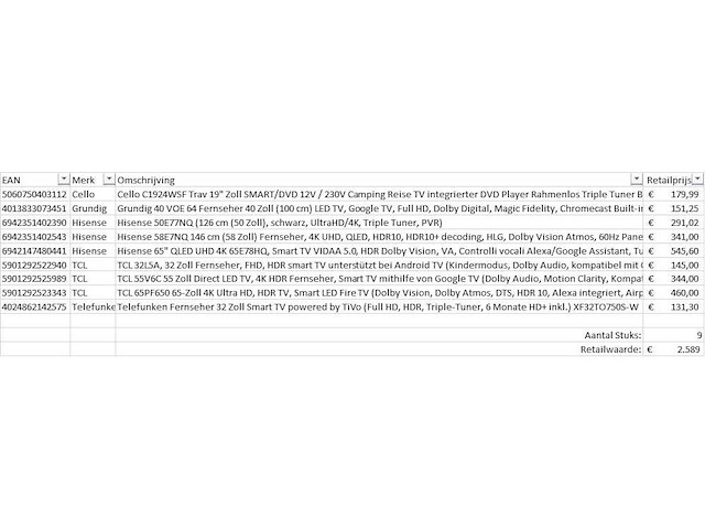 Pallet televisies retourgoederen - 9 items - afbeelding 7 van  9
