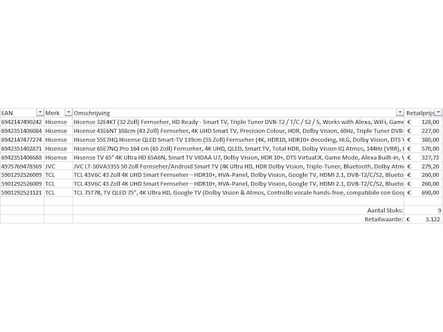 Pallet televisies retourgoederen - 9 items - afbeelding 7 van  9