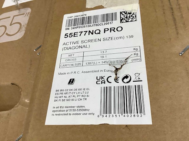 Pallet televisies retourgoederen - 9 items - afbeelding 7 van  10