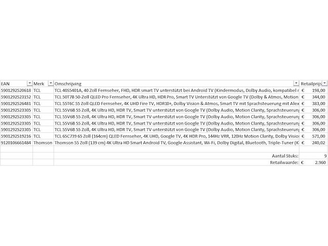 Pallet televisies retourgoederen - 9 items - afbeelding 6 van  8