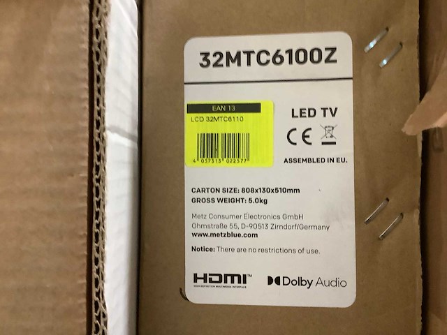 Pallet televisies retourgoederen - 9 items - afbeelding 3 van  8