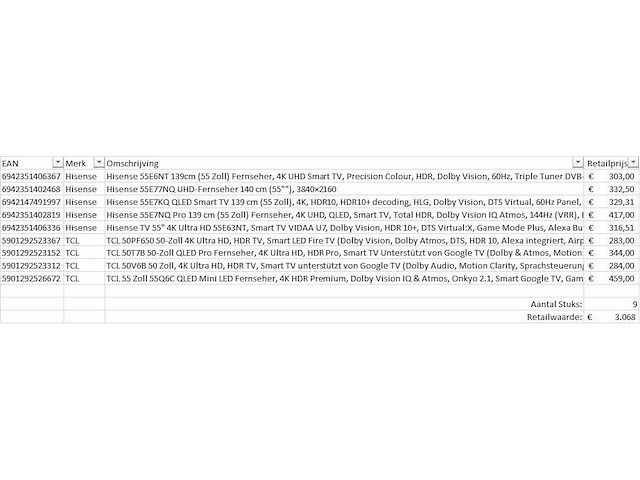 Pallet televisies retourgoederen - 9 items - afbeelding 6 van  8