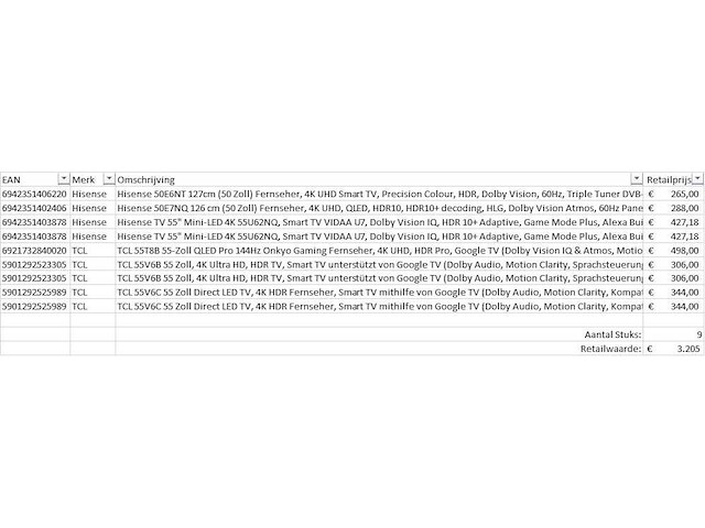 Pallet televisies retourgoederen - 9 items - afbeelding 7 van  10