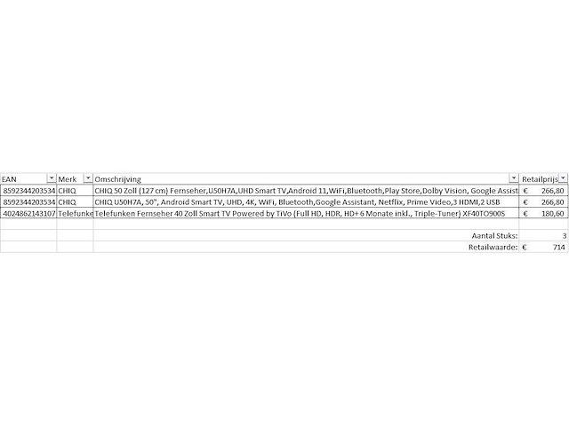 Pallet televisies retourgoederen - items - afbeelding 7 van  7