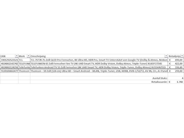 Pallet televisies retourgoederen - items - afbeelding 5 van  5