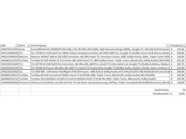 Pallet televisies retourgoederen - items - afbeelding 7 van  7