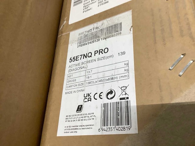 Pallet televisies retourgoederen - items - afbeelding 4 van  6