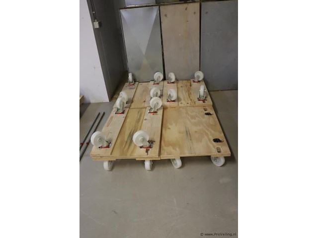 Pallet trolley - 3 stuks - afbeelding 1 van  5