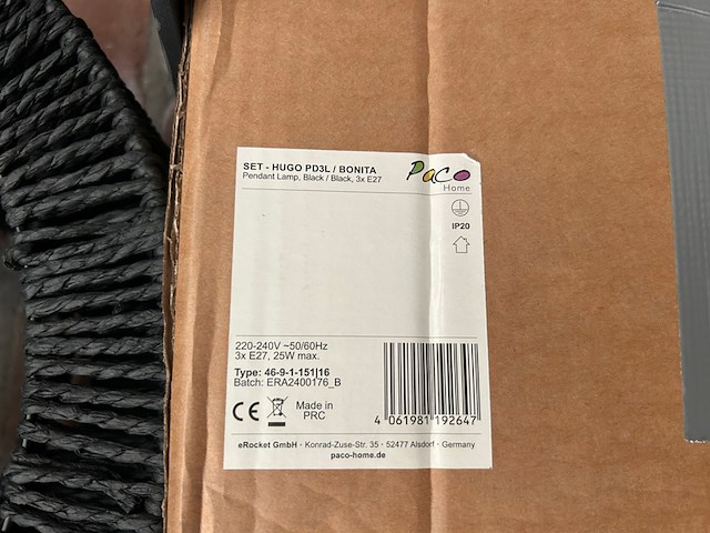 Pallet verlichting en woonaccessoires ca. 27x, paco home - afbeelding 8 van  12