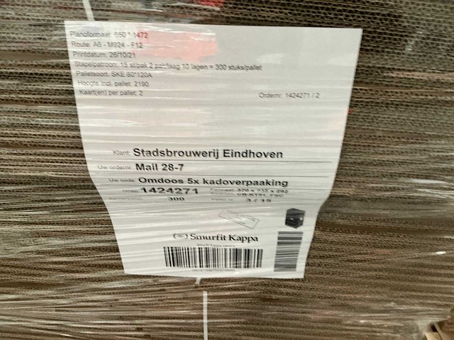 Pallet verpakkingsmaterialen (17x) - afbeelding 10 van  15