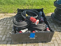 Pallet with 63a power cables power 400v
