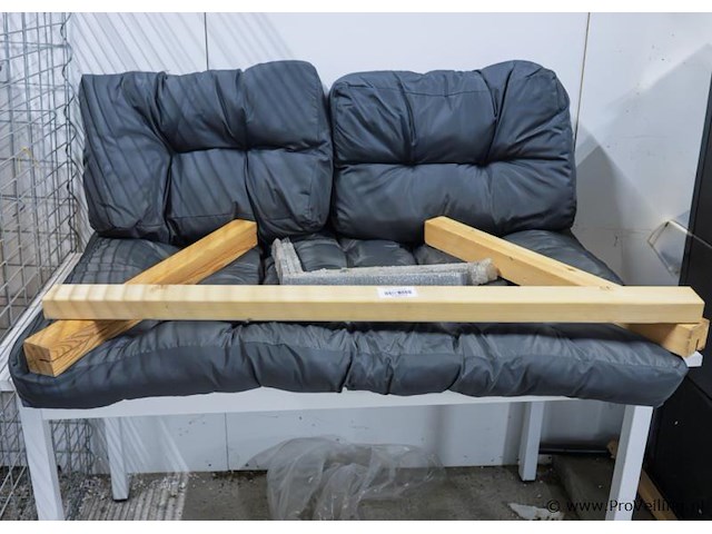 Palletbank kussens incl. leuningen - afbeelding 1 van  3