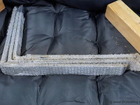 Palletbank kussens incl. leuningen - afbeelding 3 van  3