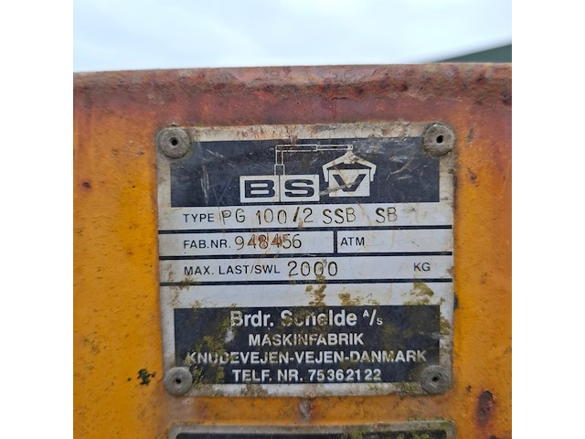 Pallethaak bsv, pg 100/2 ssb sb - afbeelding 6 van  7