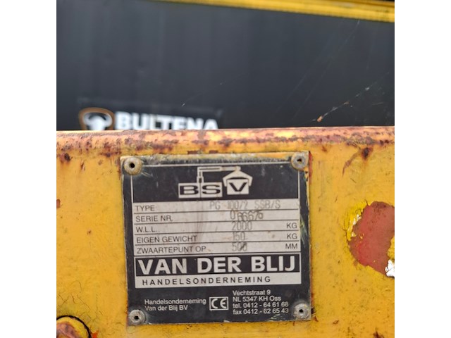 Pallethaak bsv, pg100/2 ssb/s - afbeelding 5 van  10