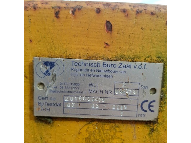 Pallethaak bsv, pg100/2 ssb/s - afbeelding 9 van  10