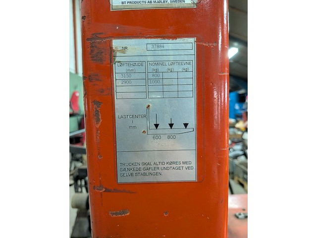 Palletheffer bt lifter, lsv10 - afbeelding 2 van  13