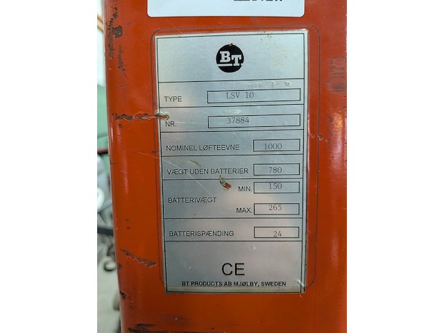 Palletheffer bt lifter, lsv10 - afbeelding 13 van  13