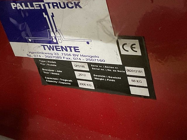 Pallethefwagen (2x) - afbeelding 3 van  7