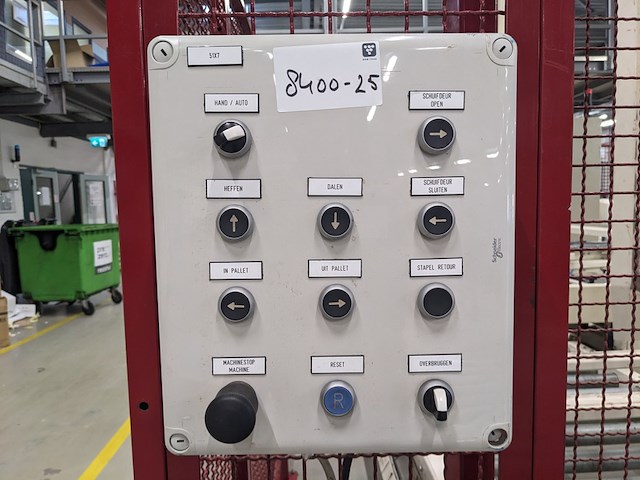 Palletiseer machine, ridder , nedpack, wit / rood, 1998 - afbeelding 13 van  27