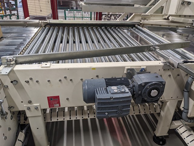 Palletiseer machine, ridder , nedpack, wit / rood, 1998 - afbeelding 27 van  27