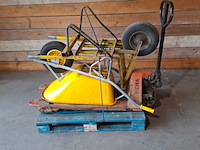 Palletpomp wagen, steenkruiwagen, kuipkruiwagen - afbeelding 1 van  5
