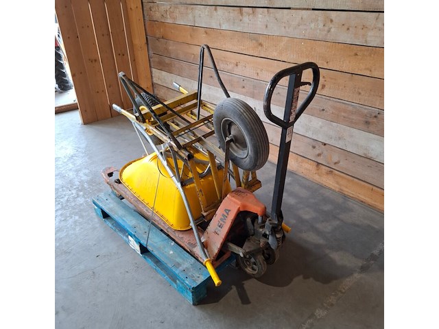 Palletpomp wagen, steenkruiwagen, kuipkruiwagen - afbeelding 5 van  5