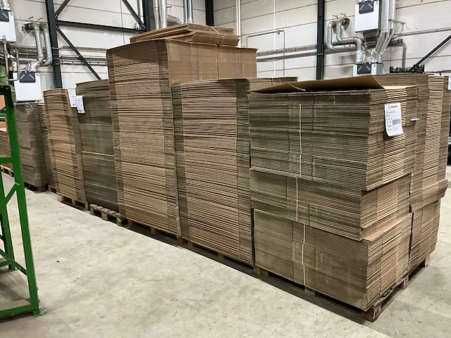Pallets met kartonnen dozen (17x) - afbeelding 1 van  1