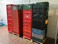 Pallets met stapelkratten (3x) - afbeelding 1 van  8
