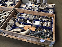 Pallets rvs bevestigingsmaterialen, lasbochten, lasflenzen (6x) - afbeelding 4 van  8