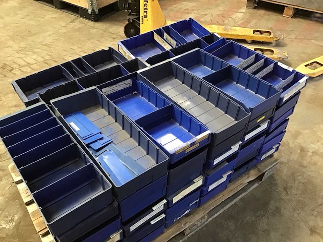 Pallets voorraad magazijnvoorraadbakjes - afbeelding 2 van  4