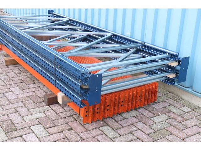 Palletstelling ±11,2m lang, 5st + 16l mecalux, gedemonteerd - afbeelding 3 van  5