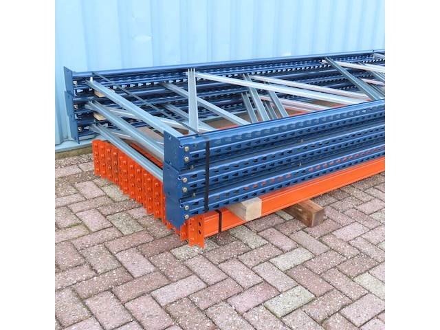 Palletstelling ±11,2m lang, 5st + 16l mecalux, gedemonteerd - afbeelding 2 van  5