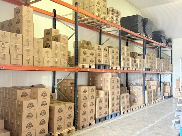 Palletstelling ±17.0m lang, 6st + 20l mecalux, gedemonteerd - afbeelding 2 van  2