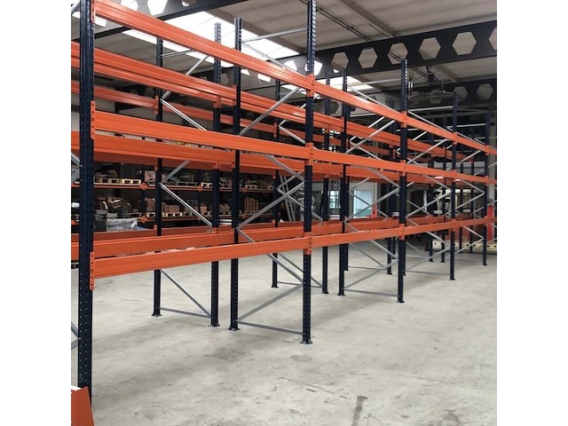 Palletstelling 2 rijen ±14,0m lang, totaal 28m mecalux, gedemonteerd - afbeelding 3 van  5
