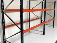 Palletstelling ±3,9m lang, 3st + 8l mecalux, gedemonteerd - afbeelding 1 van  4