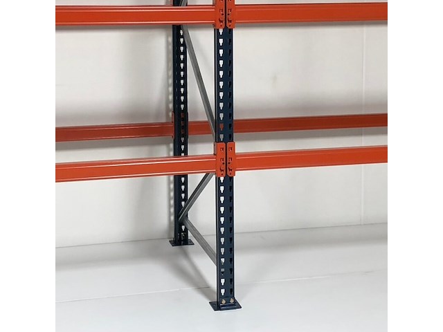 Palletstelling ±3,9m lang, 3st + 8l mecalux, gedemonteerd - afbeelding 3 van  4