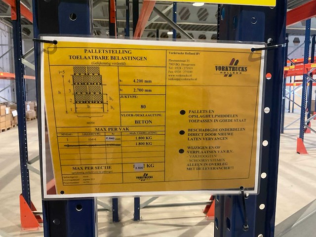 Palletstelling 5 dubbele secties - afbeelding 5 van  7
