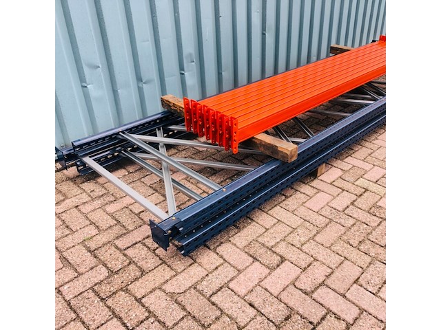 Palletstelling ±5,65m lang, 3st + 8l mecalux, gedemonteerd - afbeelding 2 van  5