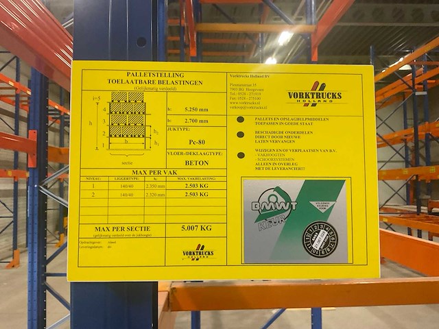 Palletstelling 6 dubbele secties - afbeelding 7 van  9