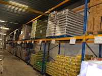 Palletstelling bestaande uit 12 staanders met afmeting 110 x 395 cm en 42 liggers met lengte 270 cm (gedee... onderdeel van combinatiekavel combinatiekavel bestaande uit 80 staanders en 244 liggers. kavels f1009 t/m f1011 - afbeelding 1 van  2