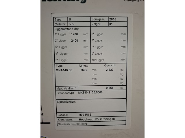 Palletstelling jungheinrich, bouwjaar 2016 en 2021 - afbeelding 6 van  16