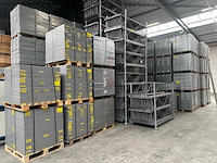 Palletstelling, legbordstelling, palletwikkelaar, roostervloeren en magazijn toebehoren