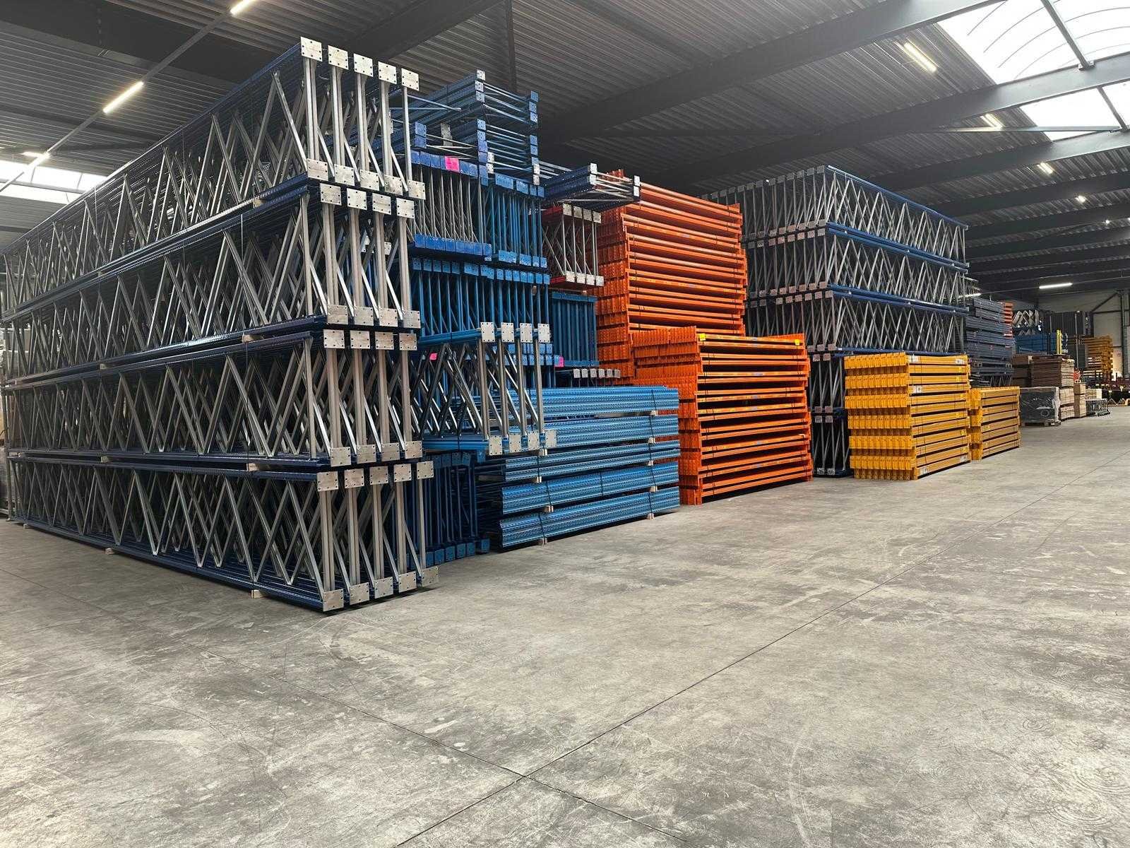 Palletstelling, legbordstelling, palletwikkelaar, roostervloeren en magazijn toebehoren