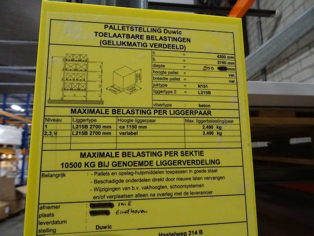 Palletstelling - afbeelding 5 van  5